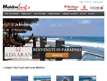 Tablet Screenshot of maldivesurf.it
